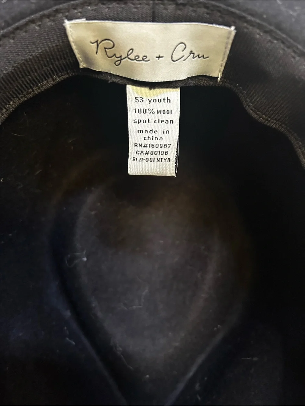 Rylee + Cru Black Rancher Hat